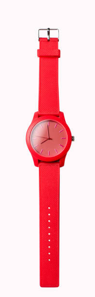 istock Classic red watch isolated on white background with clipping path. 1152426427