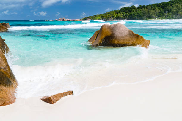 istock Granite And Beach, La Digue, Seychelles 1152428663
