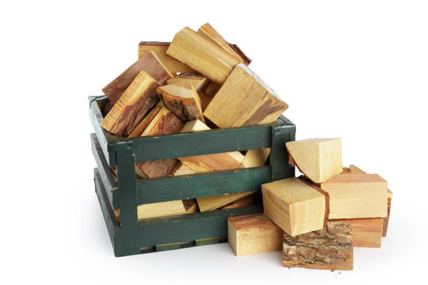 istock Pile of firewood isolated on a white background 1152430192