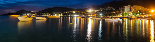 istock Montenegro, Rafailovici. Sunset view on sea beach 1152430928