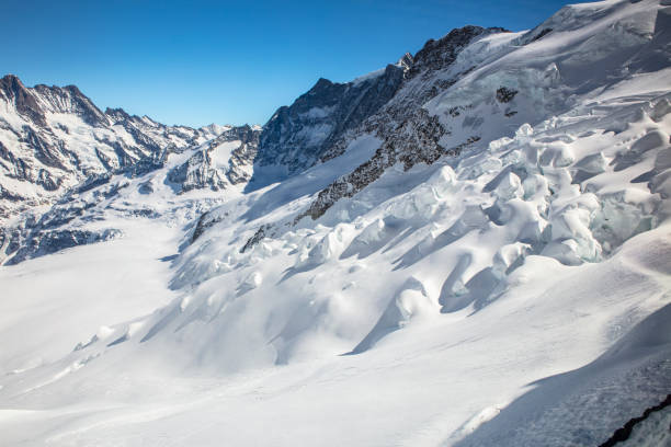 istock Swiss Alps covered in snow 1152433230