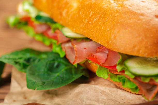 istock sandwich on a wooden table 1152433554