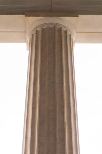 istock Close-up on the ancient Greek column, Greece, Agora, Athens 1152433972
