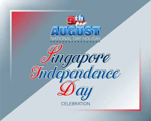 Vector illustration of Background for Singapore, National holiday, celebration