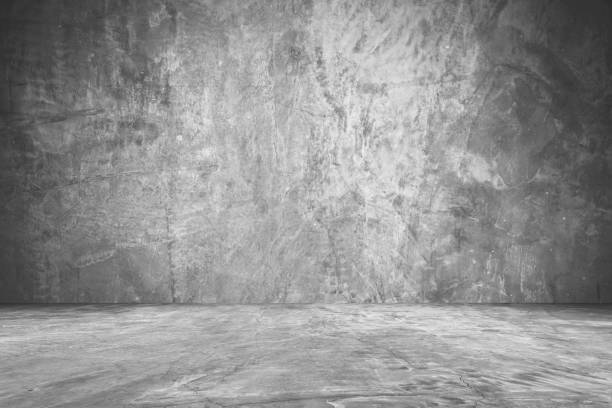 istock cement floor and wall backgrounds, room, interior, display products. 1152438429