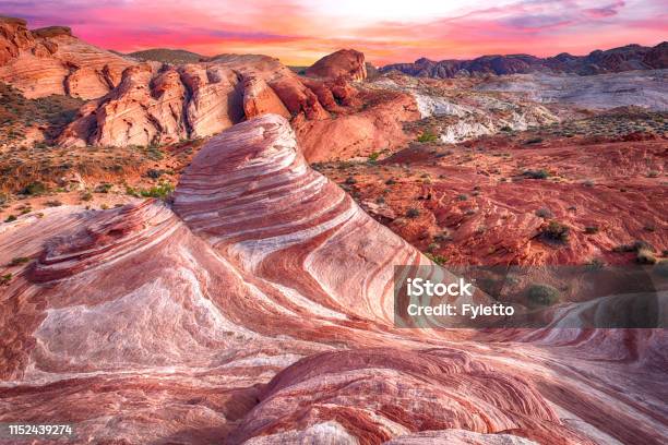 Fire Wave Stock Photo - Download Image Now - Valley of Fire State Park, Nevada, Desert Area
