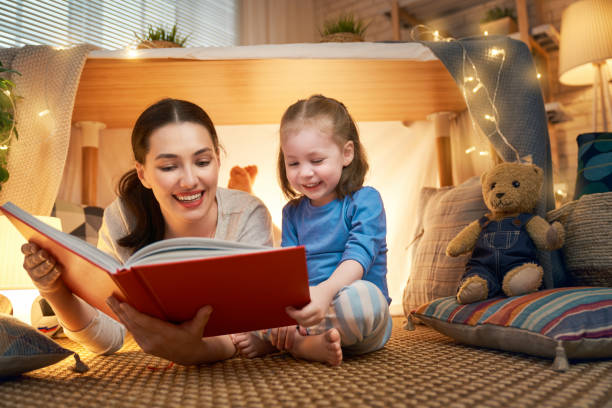 istock Mom and child reading a book 1152446297