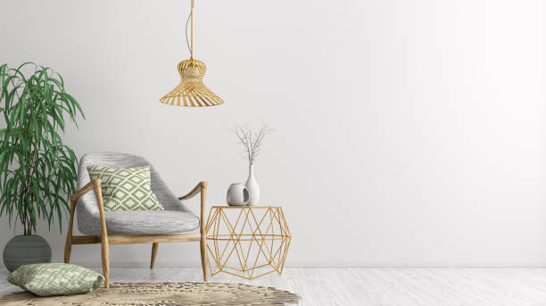 istock Interior with armchair and coffee table 3d rendering 1152446344