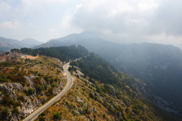 istock The mountain road in Montenegro. Top view. 1152447026