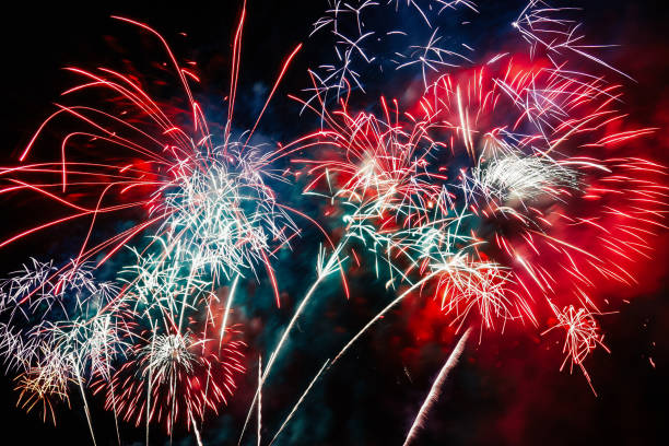 istock colorful fireworks for abstract , anniversary, celebration and new year background 1152449617