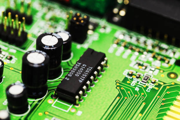 istock Close up of a computer circuit board 1152451075