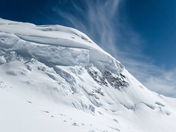 istock Majestic peak. Snowy mountain landscape 1152451185