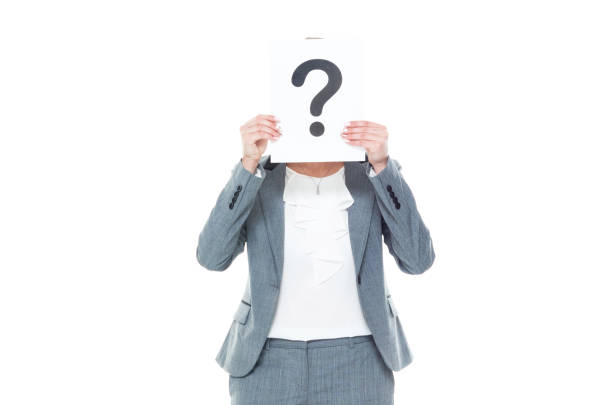istock Businesswoman holding a question mark sign 1152457622