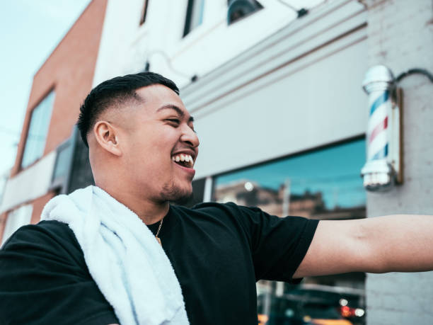 istock Young barber portrait 1152458353