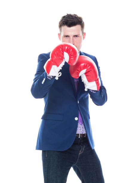 istock Handsome businessman boxing 1152459044