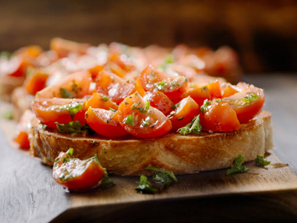 istock Bruschetta on Toasted Sourdough Bread 1152461952