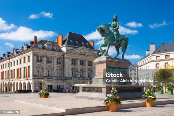 Monument Of Jeanne Darc On Place Du Martroi In Orleans France Stock Photo - Download Image Now