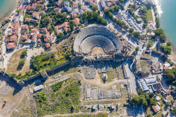 istock Antalya side antique city 1152465652