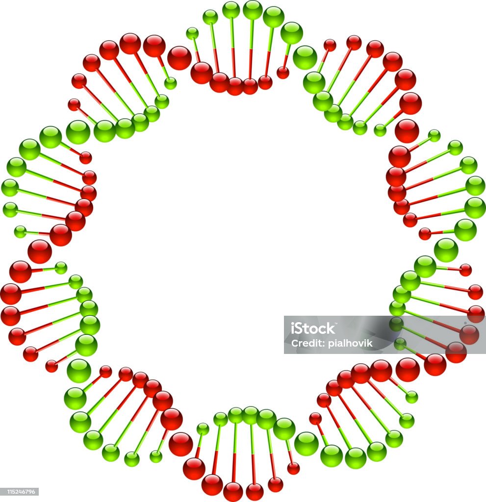 DNA cięte - Grafika wektorowa royalty-free (Badania)