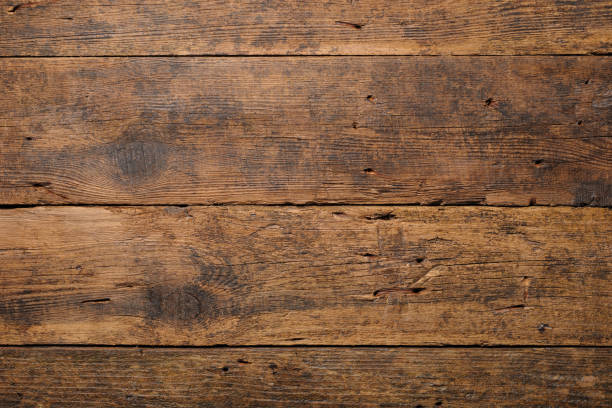 istock Dark old wooden table texture background top view 1152469386