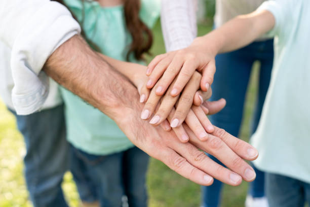istock Close-up on a family playing as a team 1152472572
