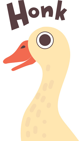 Cute Cartoon Goose Farm Bird Making Honk Sound Vector Illustration Stock Illustration - Download Image Now - iStock Cute Cartoon Goose Farm Bird Making Honk Sound Vector Illustration Stock Illustration - Download Image Now - iStock