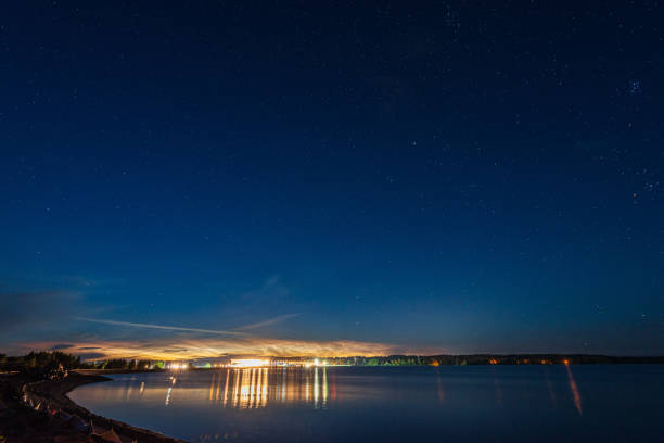 istock night sky with stars and clouds in long exposure shot 1152474933
