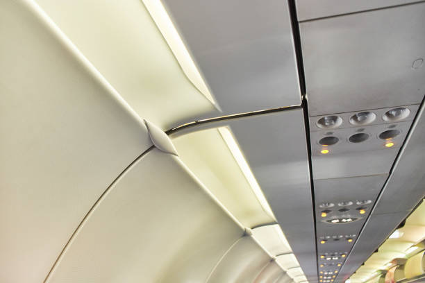 istock Flight attendant call button. Air conditioning in the plane 1152475073