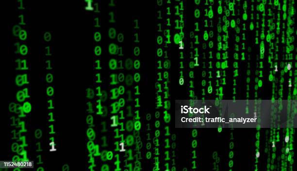 Matrix Code Background Stock Illustration - Download Image Now ...