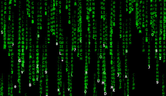 Matrix Code Background Stock Illustration - Download Image Now ...