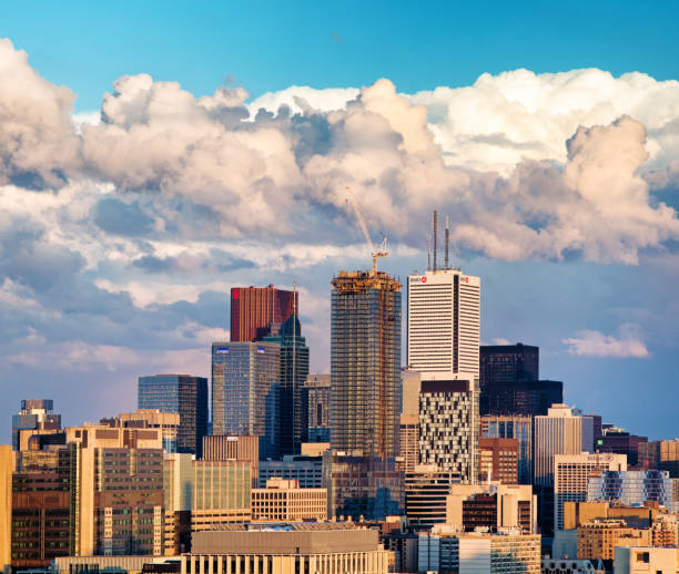 istock Toronto financial district skyline aerial view with a new skyscraper under construction 1152485948