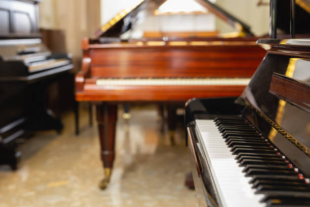 istock Rare musical instruments in a store 1152487414