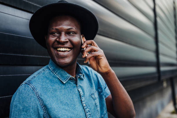istock His direct line to happy friends 1152502834