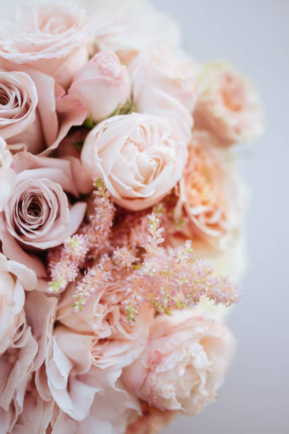 istock Wedding flowers, bridal bouquet closeup. 1152507485
