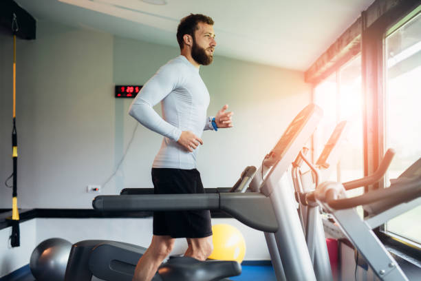 istock Man running at the gym 1152509400