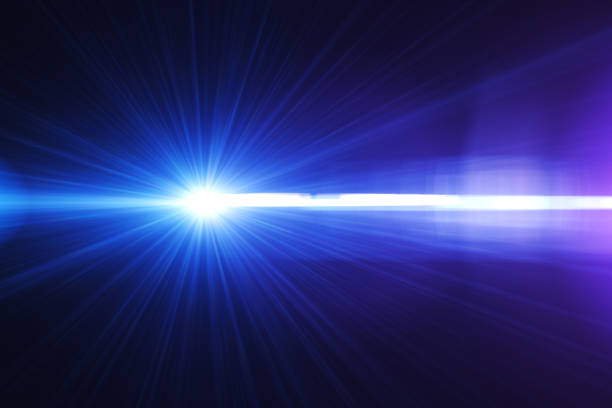 istock Blue Lens Flare on black background 1152518462