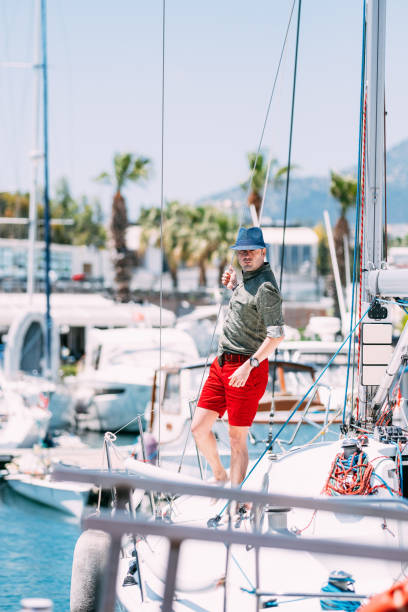 istock Urban Young Man on Yacht 1152526126