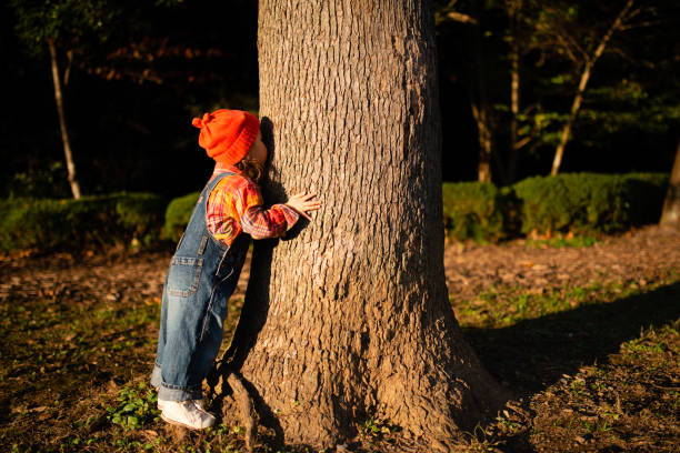 istock Girl kissing a tree 1152548548