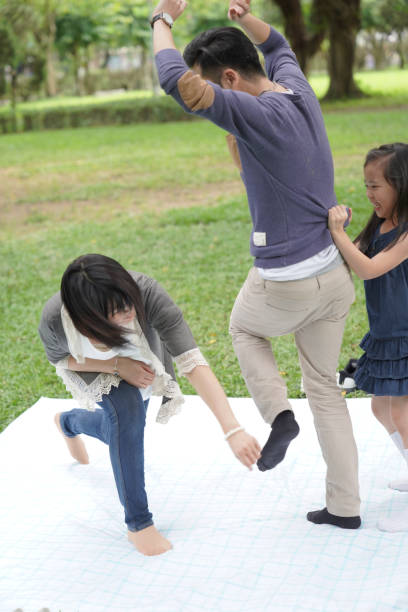 istock Family holiday activities play games 1152551992