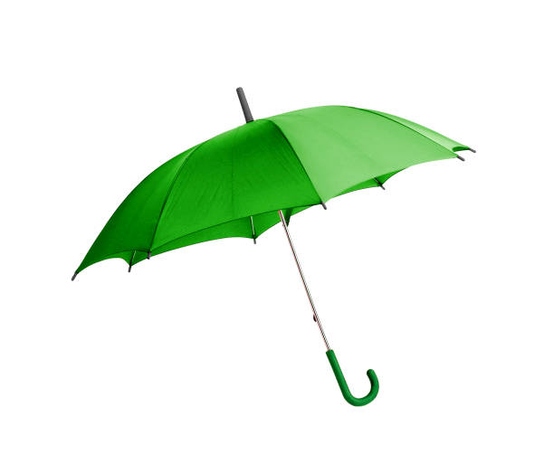 istock Bright Green Umbrella isolated on white 1152553879