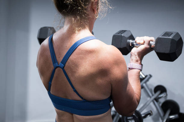 istock Mature woman in gym 1152555248