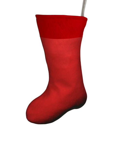 istock Santa's red stocking isolated on white background for Christmas 1152556271