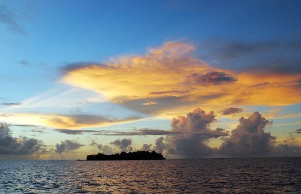 istock Tropical island sunset photos 1152559848