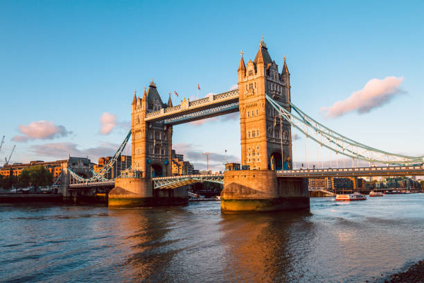 istock Tower Bridge in London at sunset 1152563426