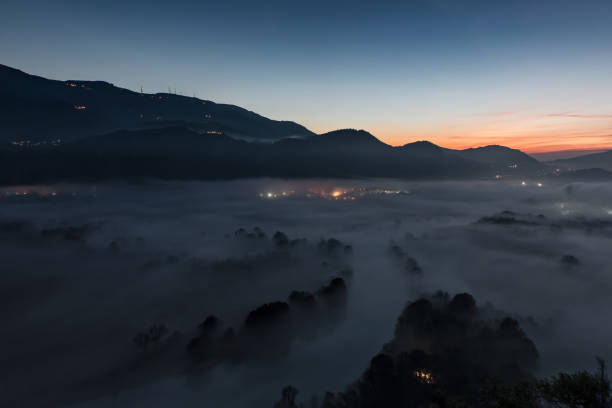 istock Sunrise on the river, Italy landscape 1152564646