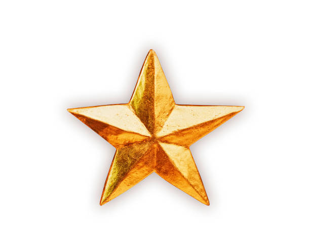 istock Gold star isolated on white 1152564756