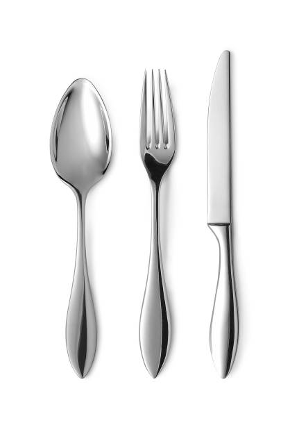 istock Fork spoon and knife isolated on white background 1152564910