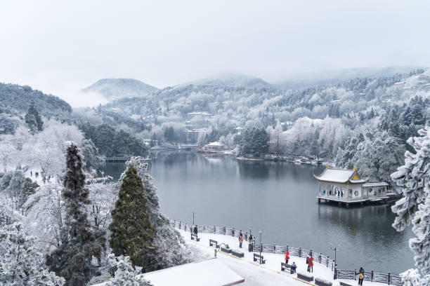 istock beautiful winter landscape on lushan mountain 1152566429