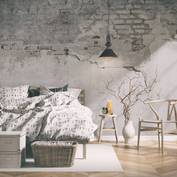 istock Retro styled bedroom with decoration 1152567732