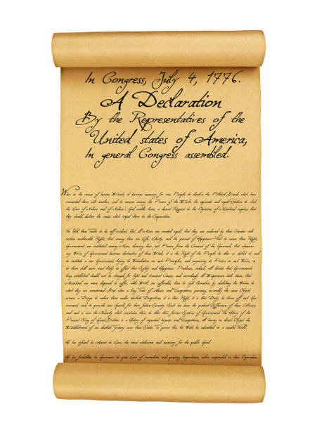 istock Declaration of Independence isolated on white 1152569233